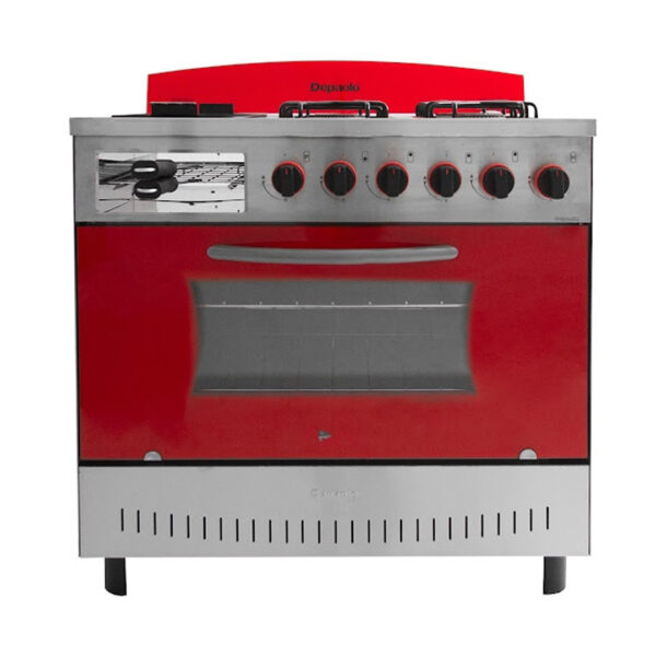 COCINA DEPAOLO 4H Y PLANCHA ROJA C/TOST RF